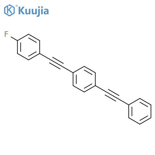 Benzene, 1-[(4-fluorophenyl)ethynyl]-4-(phenylethynyl)- structure