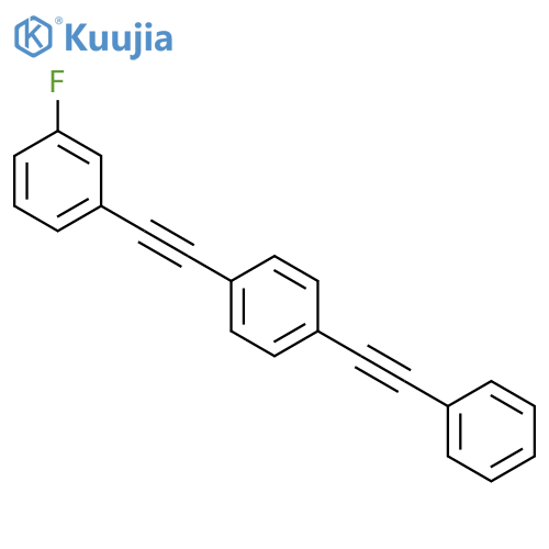 Benzene, 1-[(3-fluorophenyl)ethynyl]-4-(phenylethynyl)- structure