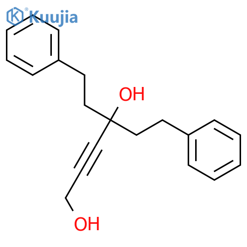 2-HEXYNE-1,4-DIOL, 6-PHENYL-4-(2-PHENYLETHYL)- structure
