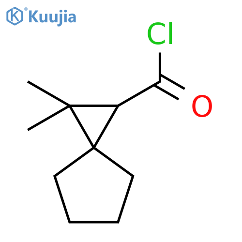 SPIRO[2.4]HEPTANE-1-CARBONYL CHLORIDE, 2,2-DIMETHYL- structure