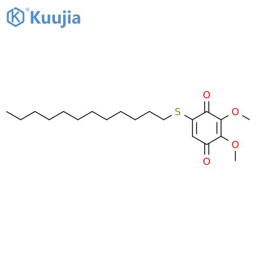 5-(dodecylsulfanyl)-2,3-dimethoxycyclohexa-2,5-diene-1,4-dione structure