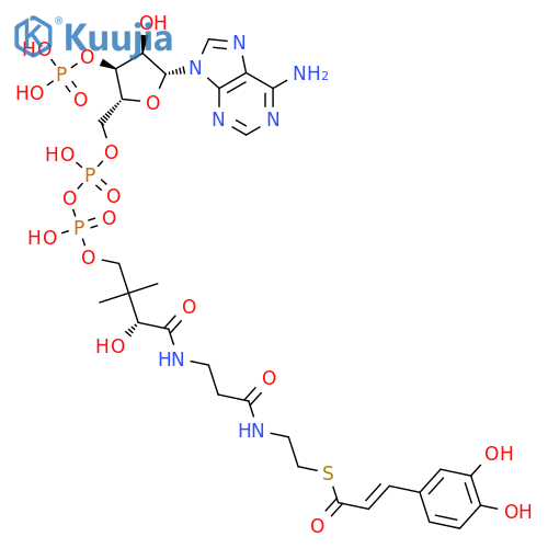 Caffeoyl-CoA structure