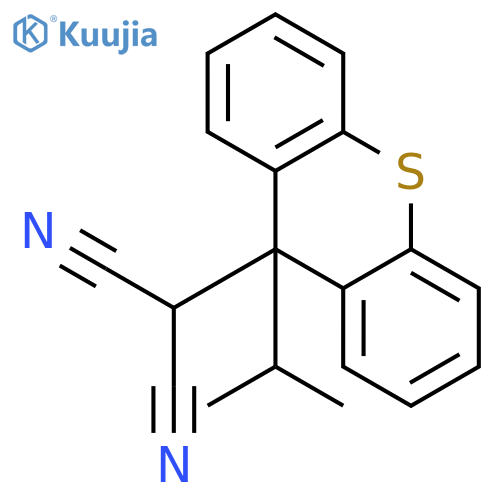 Propanedinitrile,2-[9-(1-methylethyl)-9H-thioxanthen-9-yl]- structure