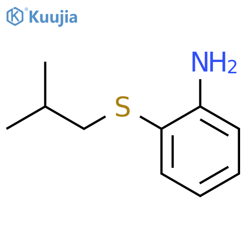 Benzenamine, 2-[(2-methylpropyl)thio]- structure