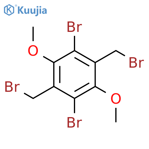 BENZENE, 1,4-DIBROMO-2,5-BIS(BROMOMETHYL)-3,6-DIMETHOXY- structure