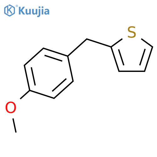 Thiophene, 2-[(4-methoxyphenyl)methyl]- structure