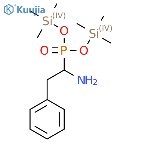 Bis(trimethylsilyl) 1-amino-2-phenylethylphosphonate structure