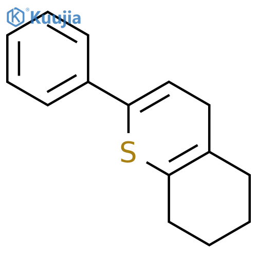 4H-1-Benzothiopyran, 5,6,7,8-tetrahydro-2-phenyl- structure