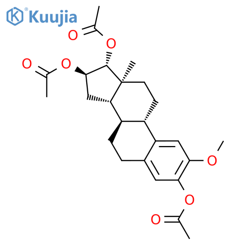Estra-1,3,5(10)-triene-3,16,17-triol, 2-methoxy-, triacetate, (16a,17b)- structure