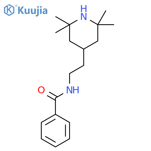 BENZAMIDE, N-[2-(2,2,6,6-TETRAMETHYL-4-PIPERIDINYL)ETHYL]- structure