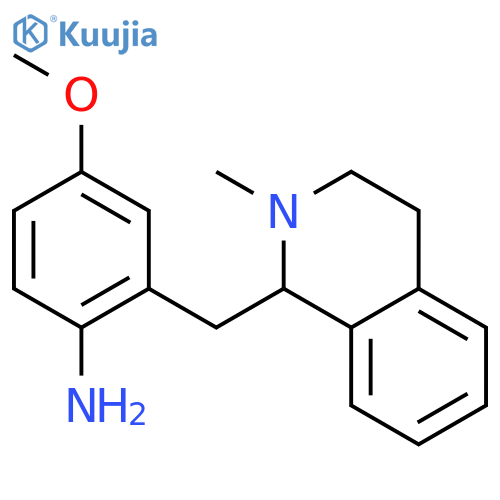 4-methoxy-2-[(2-methyl-1,2,3,4-tetrahydroisoquinolin-1-yl)methyl]aniline structure