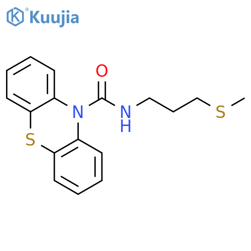 N-[3-(methylsulfanyl)propyl]-10H-phenothiazine-10-carboxamide structure