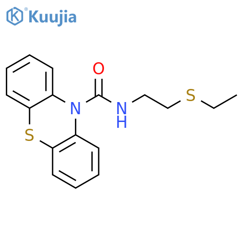 N-[2-(ethylsulfanyl)ethyl]-10H-phenothiazine-10-carboxamide structure