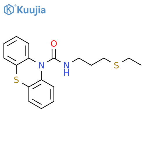 10H-Phenothiazine-10-carboxamide,N-[3-(ethylthio)propyl]- structure