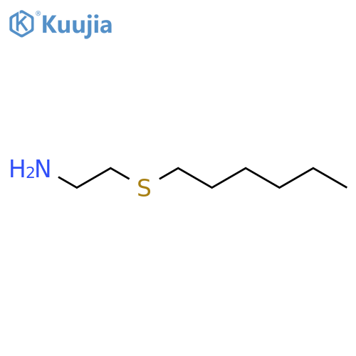 Ethanamine, 2-(hexylthio)- structure