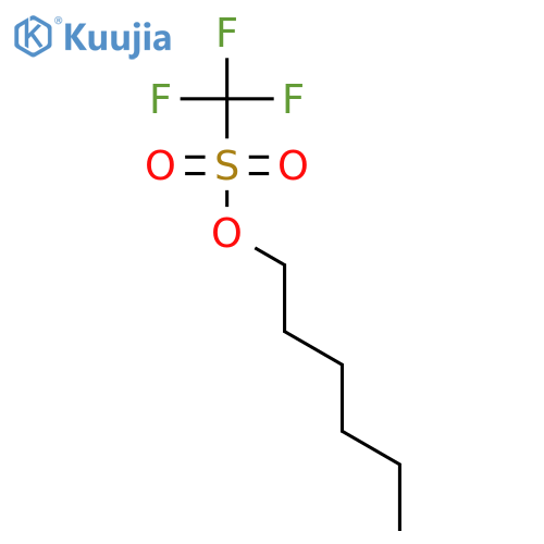 Methanesulfonic acid, trifluoro-, hexyl ester structure