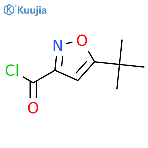 3-Isoxazolecarbonyl chloride, 5-(1,1-dimethylethyl)- structure