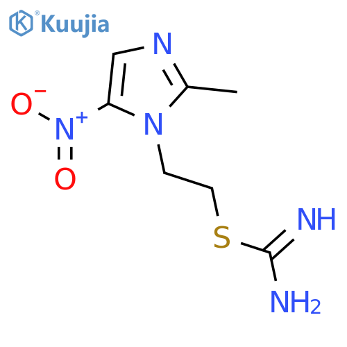Carbamimidothioic acid,2-(2-methyl-5-nitro-1H-imidazol-1-yl)ethyl ester, monohydrochloride (9CI) structure