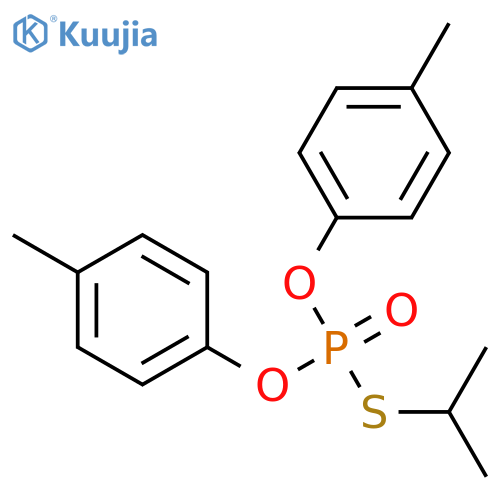 S-(1-methylethyl) O,O-bis(4-methylphenyl) thiophosphate structure