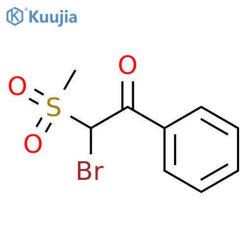 2-Bromo-2-methanesulfonyl-1-phenylethan-1-one structure