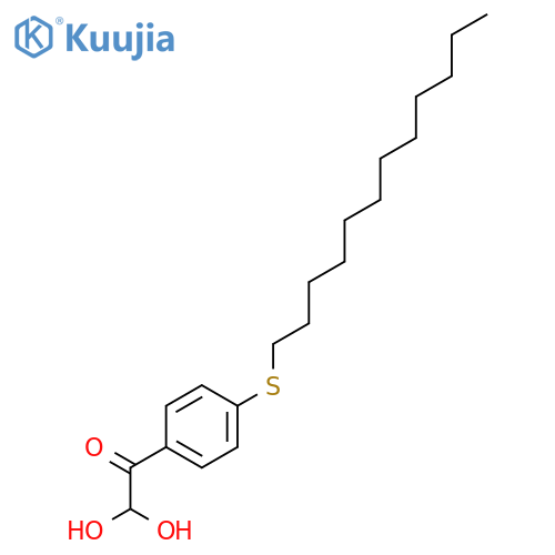 1-[4-(dodecylsulfanyl)phenyl]-2,2-dihydroxyethanone structure