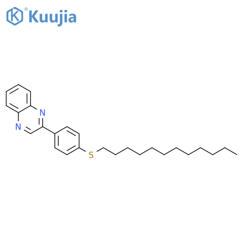 2-[4-(dodecylsulfanyl)phenyl]quinoxaline structure