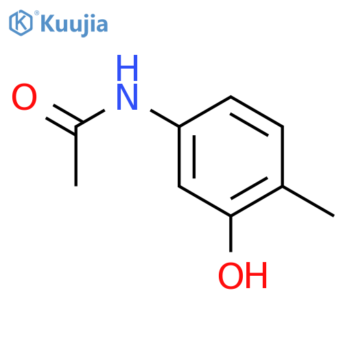 N-(3-hydroxy-4-methylphenyl)acetamide structure