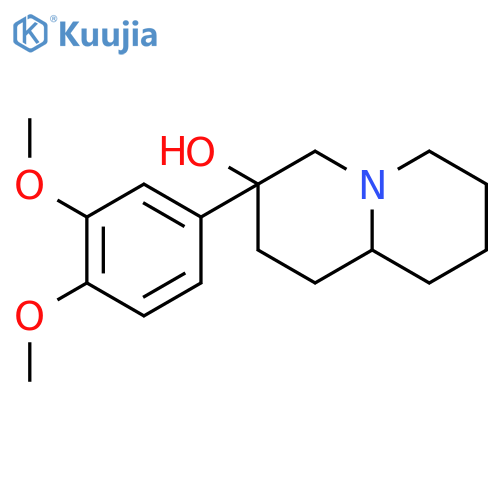 (3R,9aR)-3-(3,4-dimethoxyphenyl)octahydro-2H-quinolizin-3-ol structure