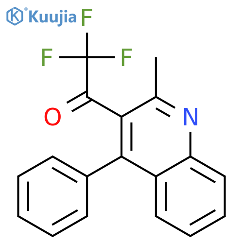 Ethanone, 2,2,2-trifluoro-1-(2-methyl-4-phenyl-3-quinolinyl)- structure