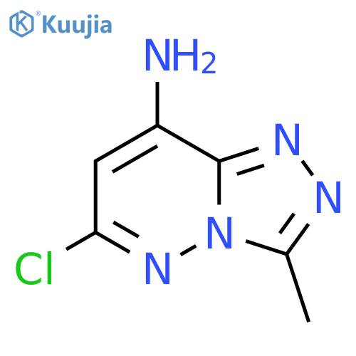 6-Chloro-3-methyl-[1,2,4]triazolo[4,3-b]pyridazin-8-amine structure