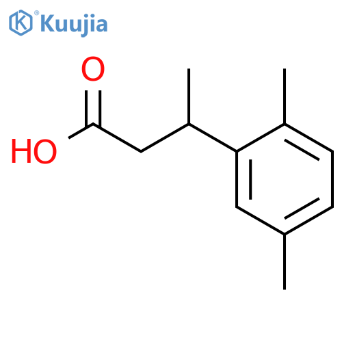 3-(2,5-dimethylphenyl)butanoic acid structure