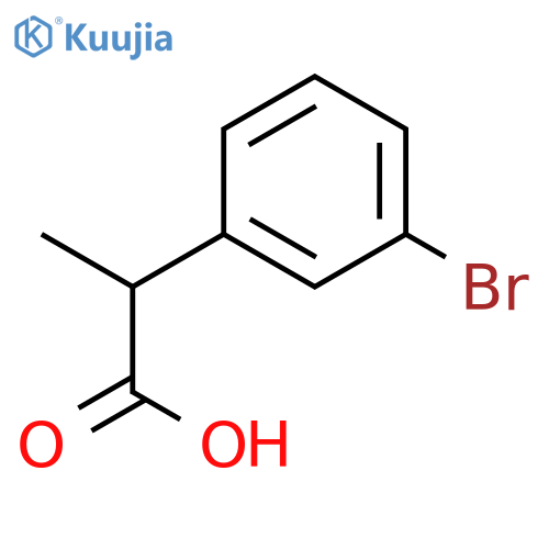 2-(3-Bromophenyl)propanoic acid structure