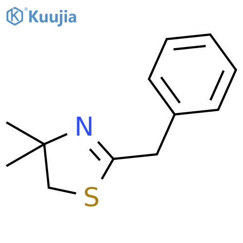 2-benzyl-4,4-dimethyl-4,5-dihydro-1,3-thiazole structure