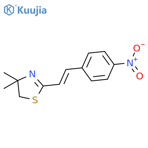 4,4-dimethyl-2-[(E)-2-(4-nitrophenyl)ethenyl]-4,5-dihydro-1,3-thiazole structure