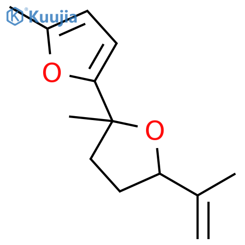 2,2'-Bifuran, 2,3,4,5-tetrahydro-2,5'-dimethyl-5-(1-methylethenyl)-, trans- structure