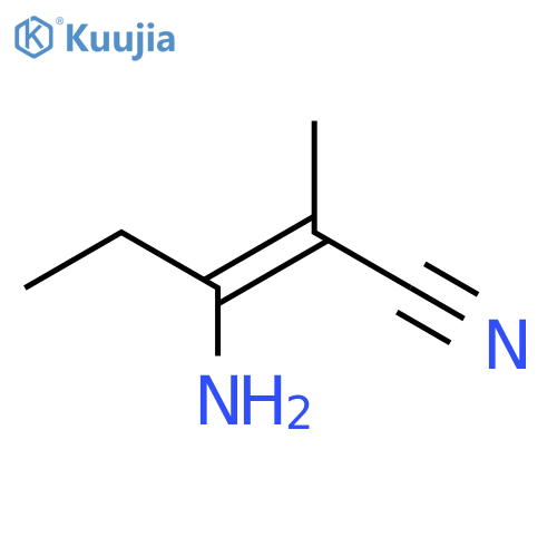 2-Pentenenitrile, 3-amino-2-methyl-, (2Z)- structure