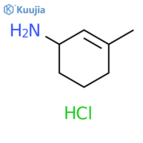 2-Cyclohexen-1-amine, 3-methyl-, hydrochloride (1:1) structure