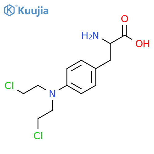 2-Amino-3-(4-(bis(2-chloroethyl)amino)phenyl)propanoic acid structure