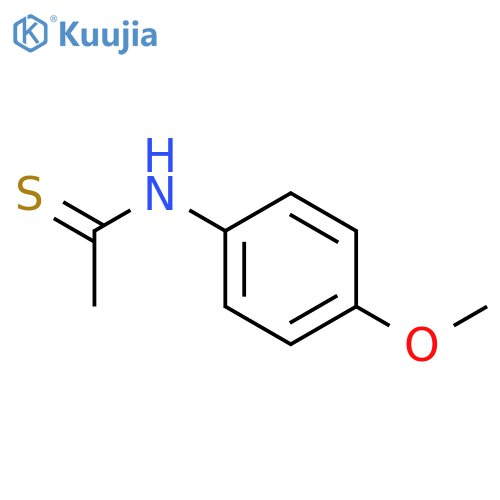 N-(4-methoxyphenyl)ethanethioamide structure