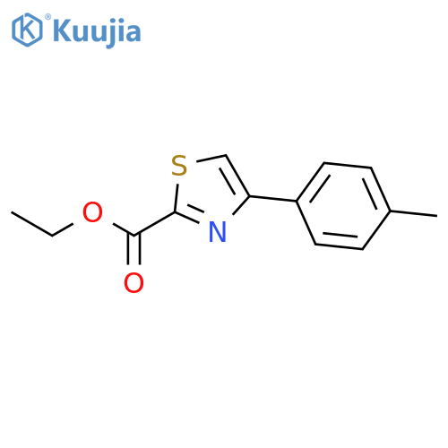 Ethyl 4-(4-Methylphenyl)-2-thiazole Carboxylate structure