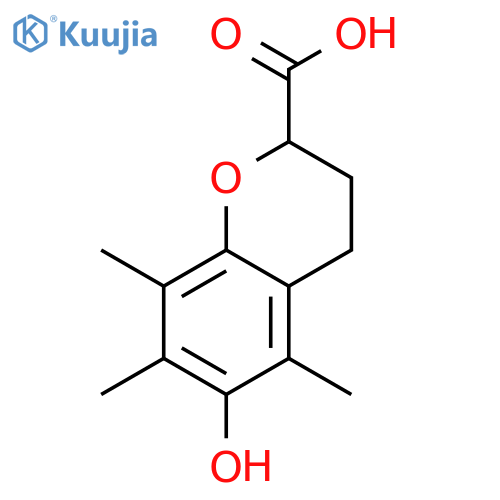 2H-1-Benzopyran-2-carboxylic acid,3,4-dihydro-6-hydroxy-5,7,8-trimethyl- structure