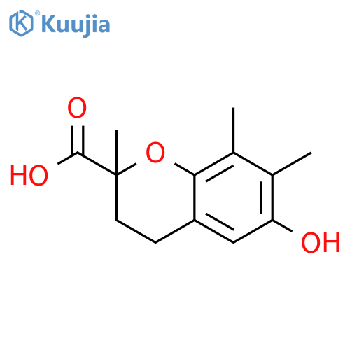 2H-1-Benzopyran-2-carboxylic acid,3,4-dihydro-6-hydroxy-2,7,8-trimethyl- structure