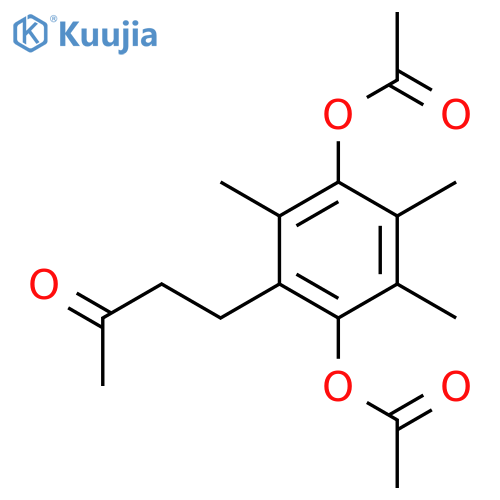 2-Butanone,4-[2,5-bis(acetyloxy)-3,4,6-trimethylphenyl]- structure