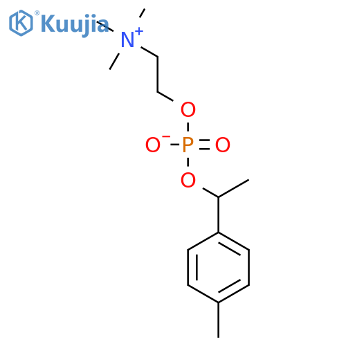 1-(4-methylphenyl)ethyl 2-(trimethylammonio)ethyl phosphate structure