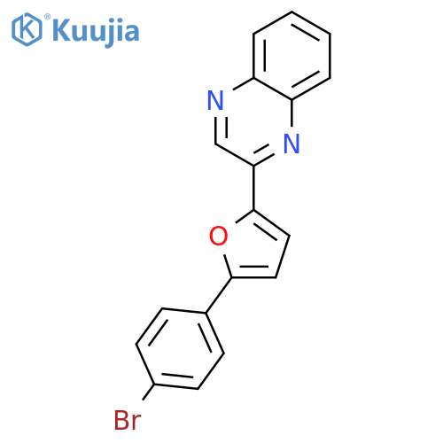 Quinoxaline, 2-[5-(4-bromophenyl)-2-furanyl]- structure