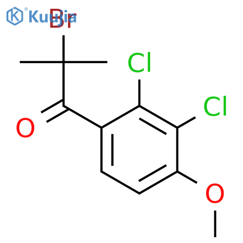 1-Propanone, 2-bromo-1-(2,3-dichloro-4-methoxyphenyl)-2-methyl- structure