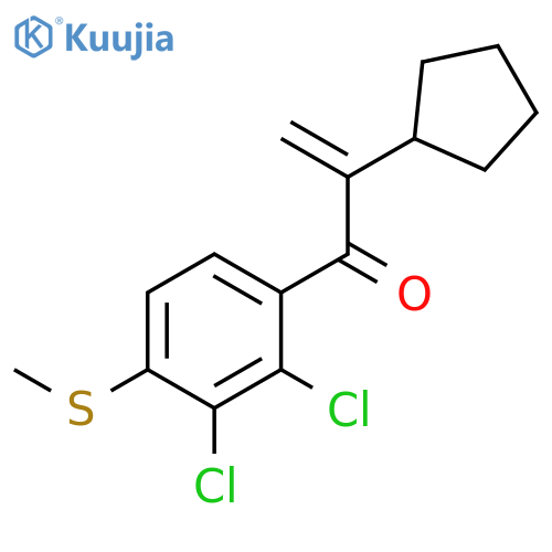 2-Propen-1-one, 2-cyclopentyl-1-[2,3-dichloro-4-(methylthio)phenyl]- structure