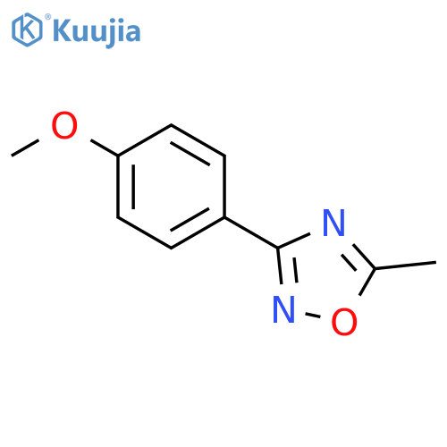 1,2,4-Oxadiazole, 3-(4-methoxyphenyl)-5-methyl- structure