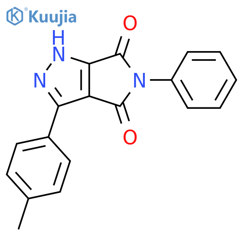 Pyrrolo[3,4-c]pyrazole-4,6(1H,5H)-dione, 3-(4-methylphenyl)-5-phenyl- structure