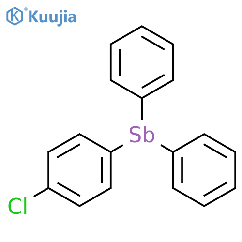 STIBINE, (4-CHLOROPHENYL)DIPHENYL- structure